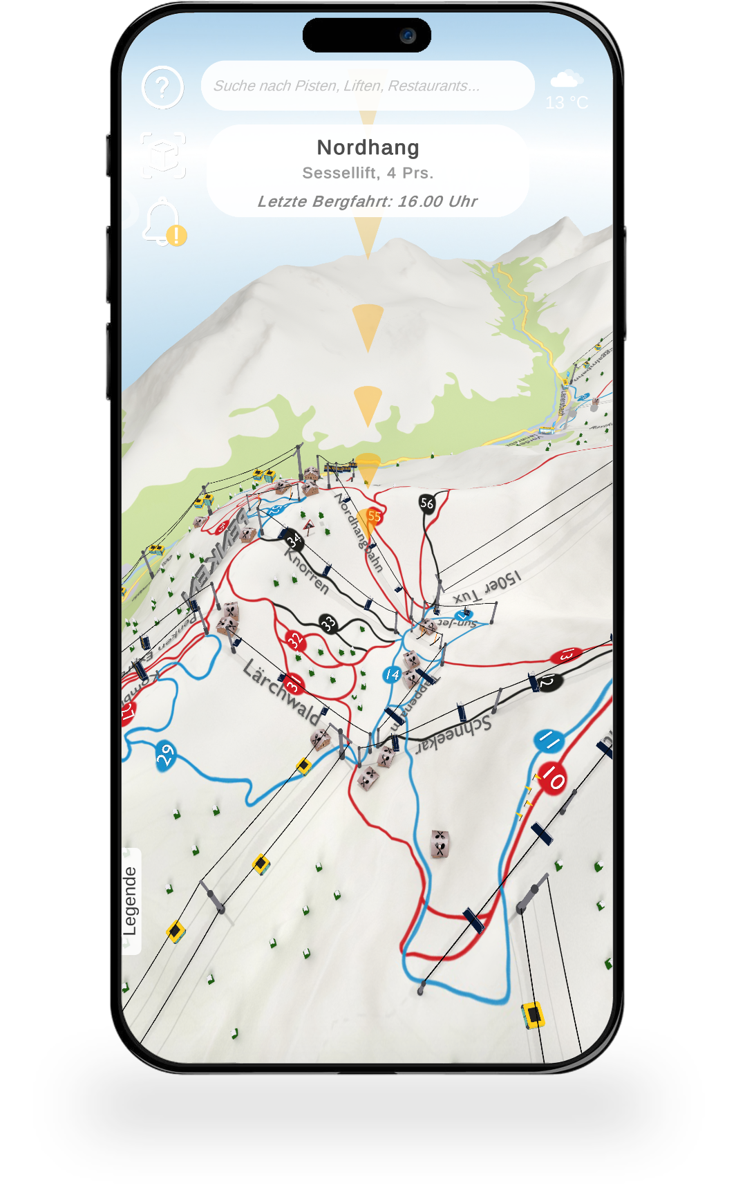 SKI3D AR View Mockup
